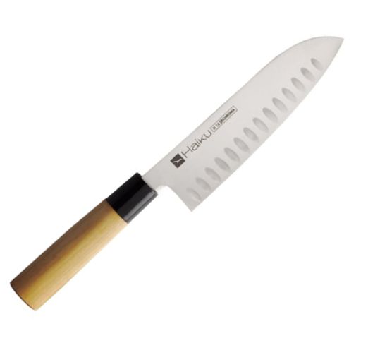 Couteau Haiku de Chroma 17 cm Santoku Alvéolé