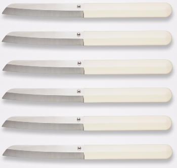 SET DE 6 COUTEAUX DE TABLE HENRI MAZELIER TSUBA - RIZ