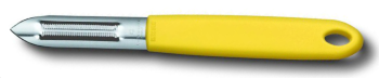 Eplucheur Victorinox deux fentes, lames dentées - manche jaune