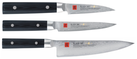 Set de 3 couteaux Kasumi Master Piece "FORME EUROPÉENNE"
