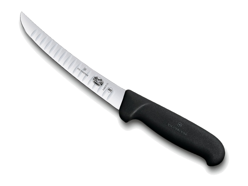 Couteau à désosser Victorinox lame alvéolée 15 cm - manche Fibrox noir