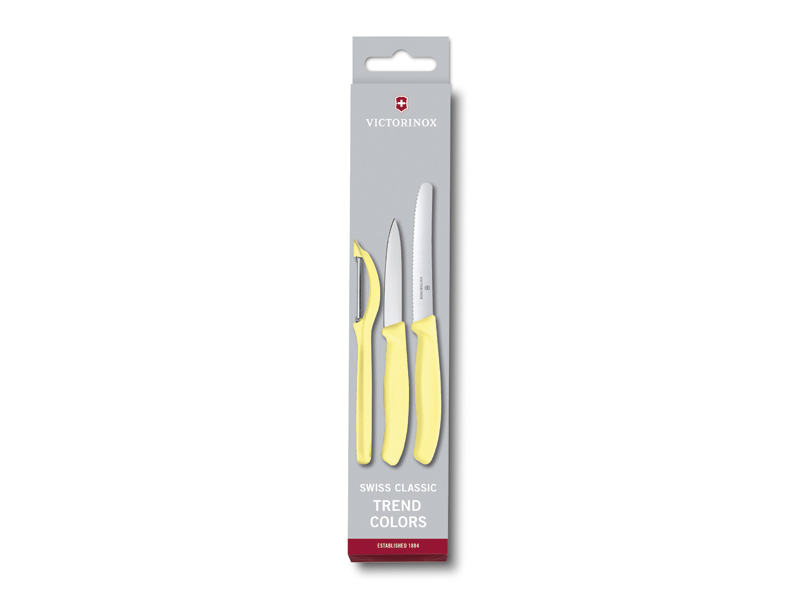 Set 3 pièces Victorinox Swissclassic jaune pastel