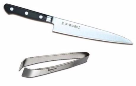 Set de couteau japonais DP Série filet de sole et pince à arêtes Tojiro Pro