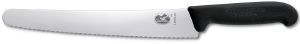 Couteau pâtissier / traiteur Victorinox lame 26 cm dentée - manche noir Fibrox