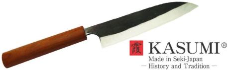 Couteau artisanal Japonais Kasumi black forged 13.50 cm Santoku