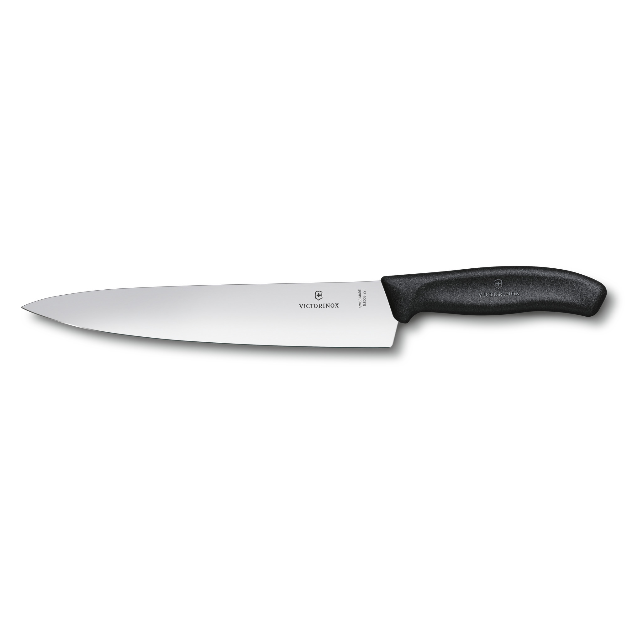 Couteau à trancher Victorinox Swiss Classic - lame 22 cm - manche Fibrox noir