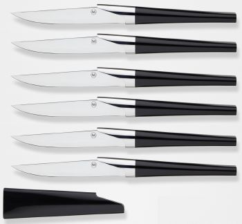 SET DE 6 COUTEAUX "ANNE SOPHIE PIC" HENRI MAZELIER KATANA - NOIR