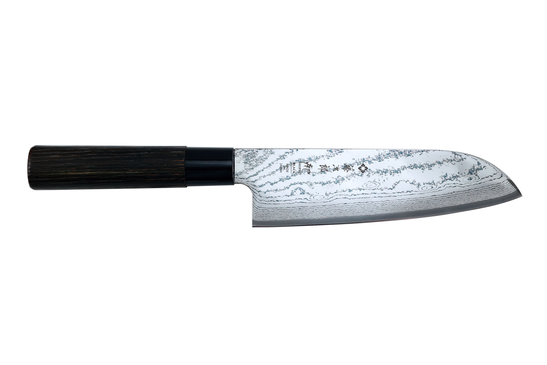 Couteau japonais Shippu Black Tojiro Santoku 16,5 cm