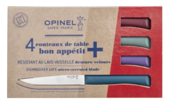 COFFRET DE 4 COUTEAUX DE TABLE OPINEL PANACHEES BON APPETIT