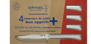 COFFRET DE 4 COUTEAUX DE TABLE OPINEL NUAGE BON APPETIT