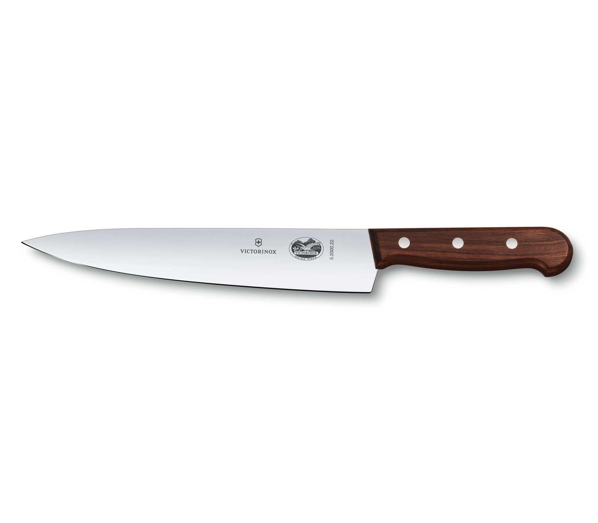 Couteau éminceur Victorinox lame 22 cm - manche érable modifié