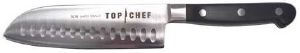 COUTEAU DE CUISINE TOP CHEF SANTOKU ALVÉOLÉ 18CM