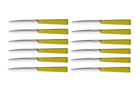 Coffret de 12 couteaux de table Opinel "N°125" coloris tilleul