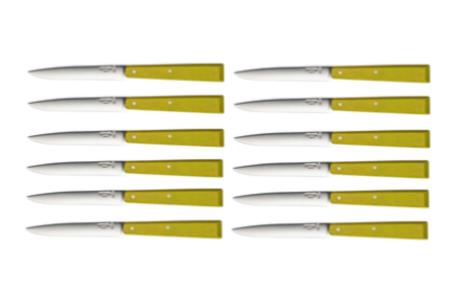 Coffret de 12 couteaux de table Opinel "N°125" coloris tilleul