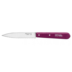 Couteau Opinel office cranté  n°113 - Coloris aubergine