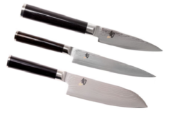 SET DE 3 COUTEAUX DE CUISINE JAPONAIS KAI SHUN CLASSIC "FORME JAPONAISE"