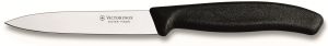 Couteau d'office Victorinox Swiss Classic, lame dentée 10 cm, manche noir Fibrox