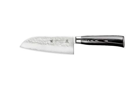 Couteau japonais Tamahagane Tsubame Hammered - Couteau santoku 12 cm