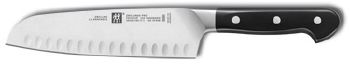 COUTEAU DE CUSINE ZWILLING PRO SANTOKU ALVÉOLÉ 18 CM