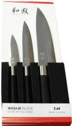 COFFRET DE COUTEAUX DE CUISINE JAPONAIS KAI WASABI BLACK