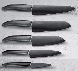 ENSEMBLE DE COUTEAUX EN CÉRAMIQUE KYOCERA LAMES NOIRES