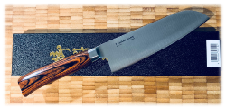 Couteau de cuisine japonais Tamahagane gamme San - santoku 17,5 cm
