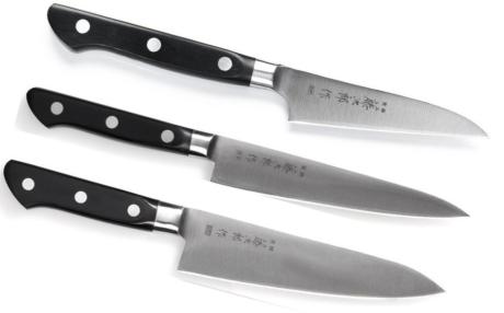 Set de 3 couteaux japonais DP Série Tojiro forme européenne