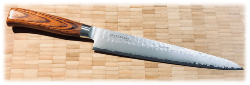 Couteau de cuisine japonais Tamahagane Tsubame pakkawood - sujihiki 24 cm