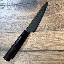 COUTEAU DE CUISINE JAPONAIS TOJIRO SHIPPU BLACK UTILITAIRE 13 CM