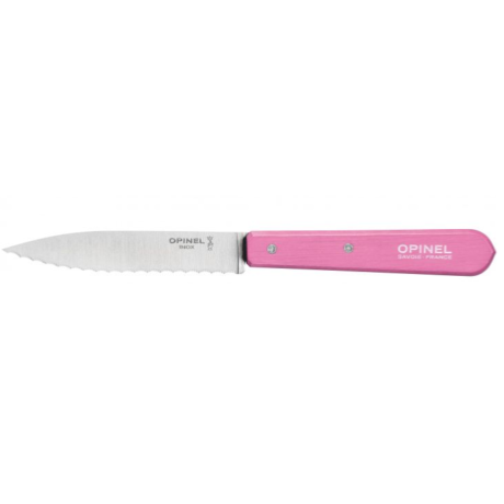 Couteau Opinel cranté n°113 - Coloris fuchsia