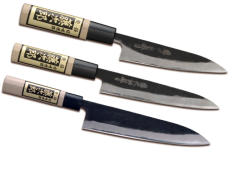 SET DE 3 COUTEAUX JAPONAIS TOJIRO YASUKI SHIROGAMI "FORME EUROPÉENNE"
