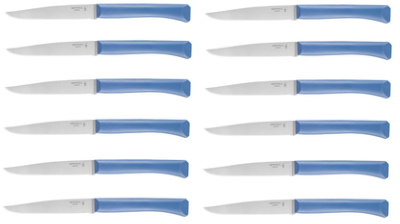 Coffret 12 couteaux de table Opinel "bon appétit" bleu