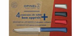 COFFRET DE 4 COUTEAUX DE TABLE OPINEL PANACHEES BON APPETIT