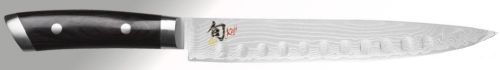 COUTEAU JAPONAIS TRANCHEUR 23 CM ALVÉOLÉ KAI KAJI