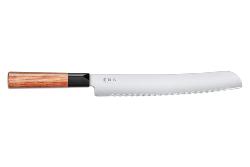 Couteau japonais Kai Seki Magoroku pakkawood (Redwood)- couteau à pain 22,5 cm
