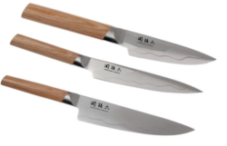 Set de 3 couteaux japonais Kai Seki Magoroku composite "forme Européenne"