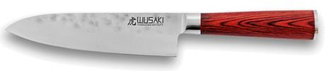 COUTEAU DE CUISINE WUSAKI PAKKAWOOD - SANTOKU 17 CM