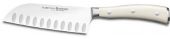 COUTEAU DE CUISINE WUSTHOF IKON IVOIRE SANTOKU ALVÉOLÉE 14 CM