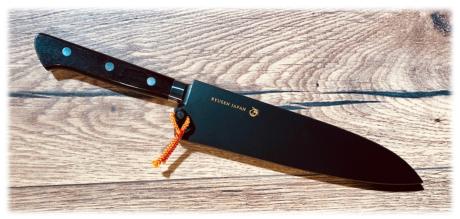 Saya bois noir Ryusen pour couteau gyuto/chef 15 cm