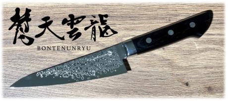 COUTEAU JAPONAIS RYUSEN SERIE BONTEN UNRYU - HONESUKI 15 CM - BU-113