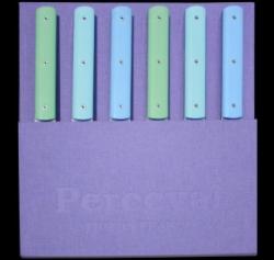 COFFRET DE 6 COUTEAUX DE TABLE PERCEVAL 9.47 - PANACHE PASTEL