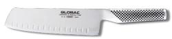 COUTEAU DE CUISINE JAPONAIS GLOBAL G-SERIES G81 NAKIRI ALVÉOLÉ 18 CM