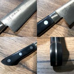 Couteau de cuisine japonais chef 18 cm Tojiro damascus pro sgps