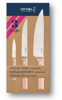 Coffret Trio Opinel gamme Parallèle