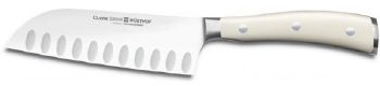 COUTEAU DE CUISINE WUSTHOF IKON IVOIRE SANTOKU ALVÉOLÉE 14 CM