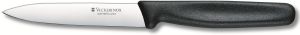 Couteau office Victorinox, lame 10 cm inox pointe milieu, manche polypropylène noir.