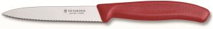 Couteau office Victorinox Swiss Classic lame dentée 10 cm - manche rouge