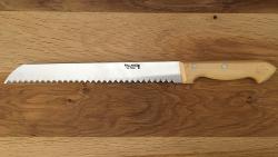 COUTEAU DE CUISINE À PAIN 25 CM PALLARES SOLSONA BUIS - INOX