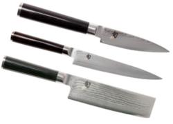 SET DE 3 COUTEAUX DE CUISINE JAPONAIS KAI SHUN CLASSIC "FORME VÉGAN"