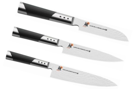 Set de 3 couteaux japonais Miyabi 7000D forme européenne